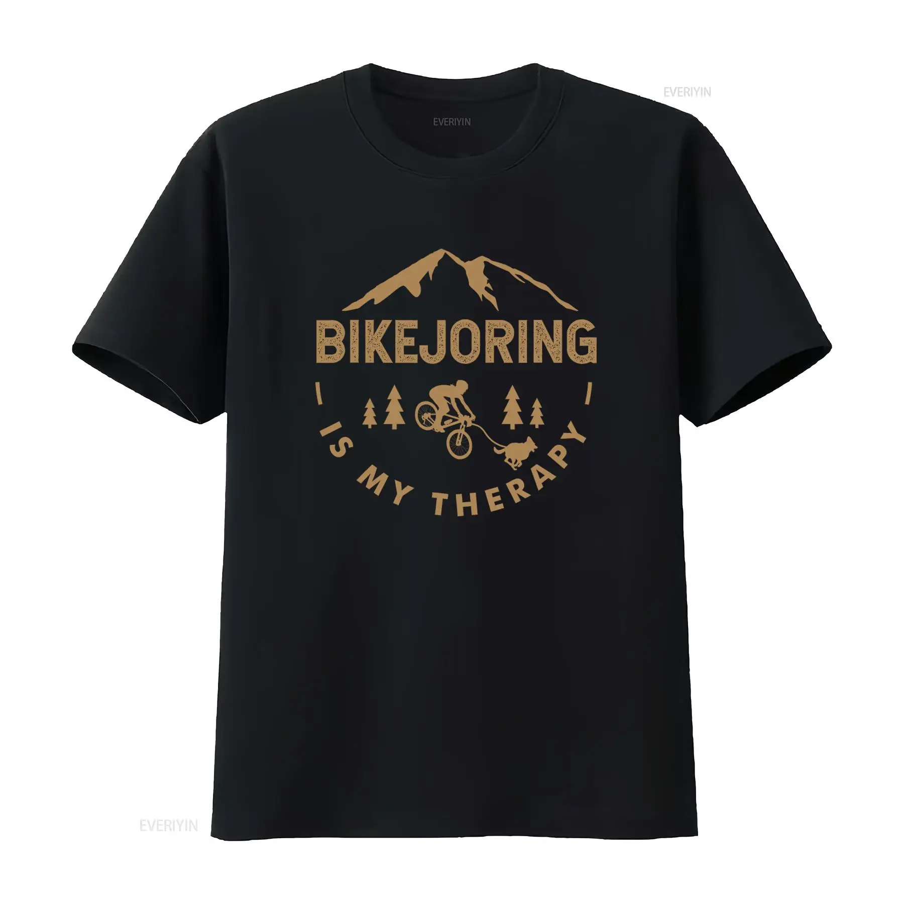 Outdoor Adventure Therapy - Bikejoring Is My Therapy T Shirt