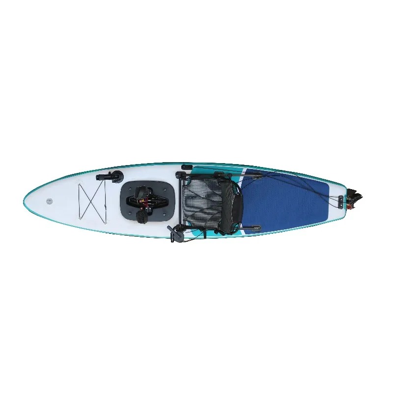 Outdoor Adventure Kayak - Inflatable 2-Person Pedal Fishing Kayak 14ft,
