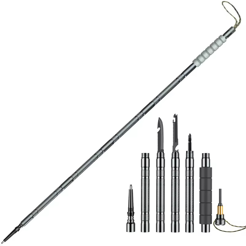 Outdoor Adventure Walks - Foldable Retractable Mountaineering Pole - A