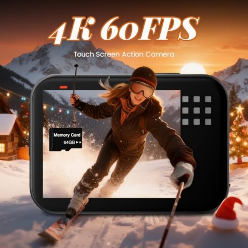 Mini body camera, 2K action ca - Outdoor Adventure Images ulasan dan harga