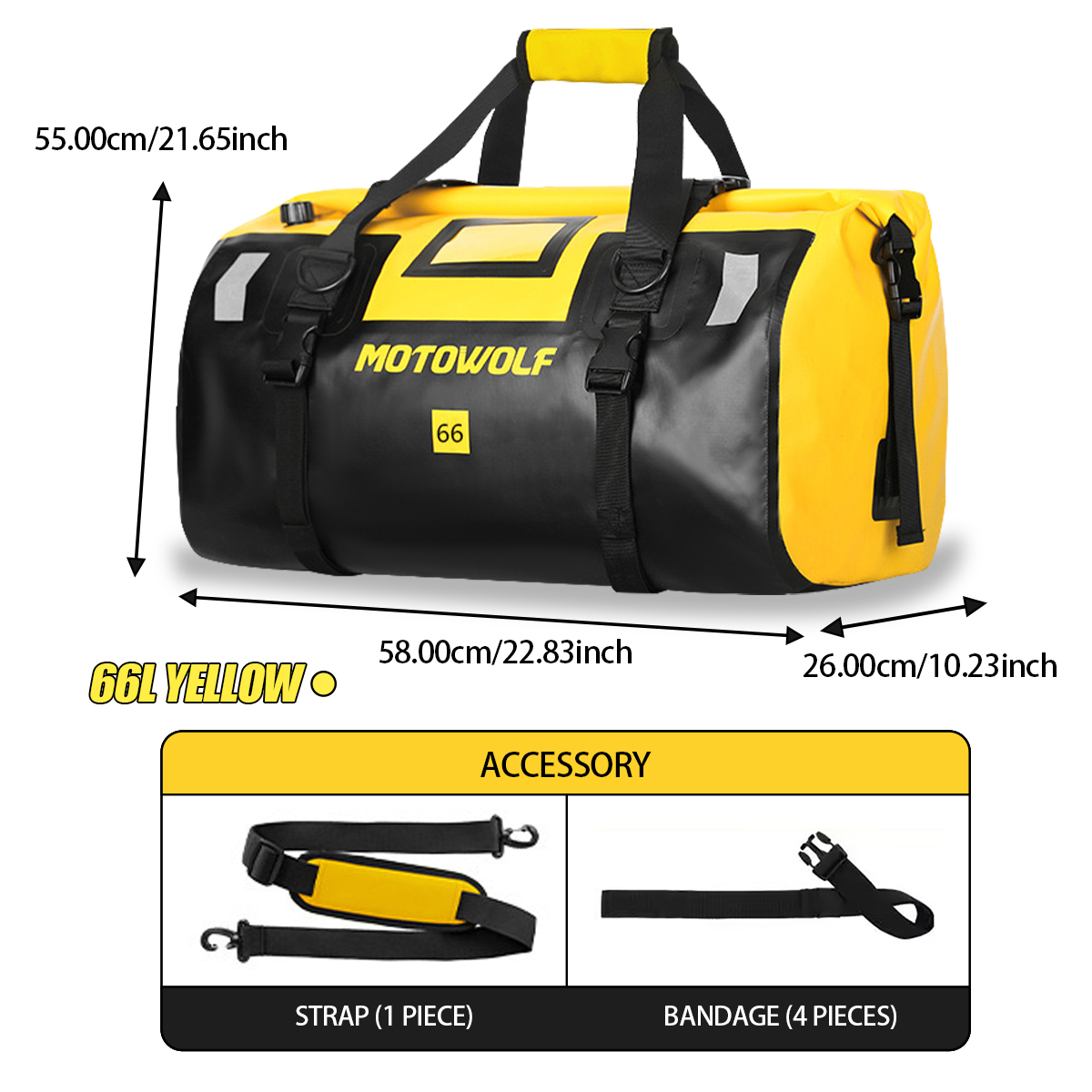 Waterproof Duffel Bag 40L/66L  - Outdoor Adventure Kayak ulasan dan harga