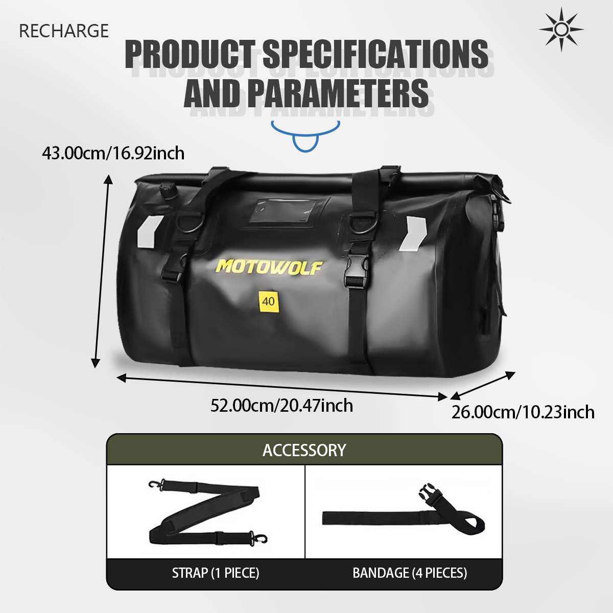 Waterproof Duffel Bag 40L/66L  - Outdoor Adventure Kayak ulasan dan harga