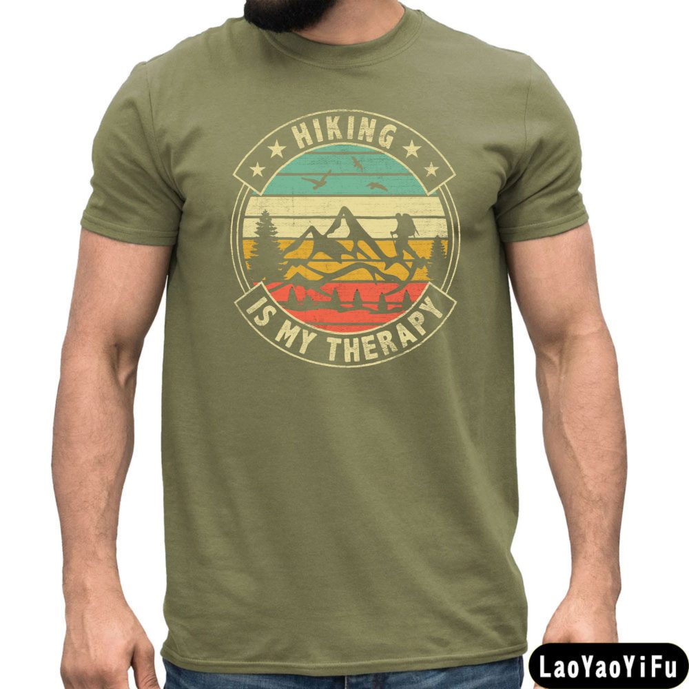 Hiking Is My Therapy Men T-Shi - Outdoor Adventure Therapy ulasan dan harga