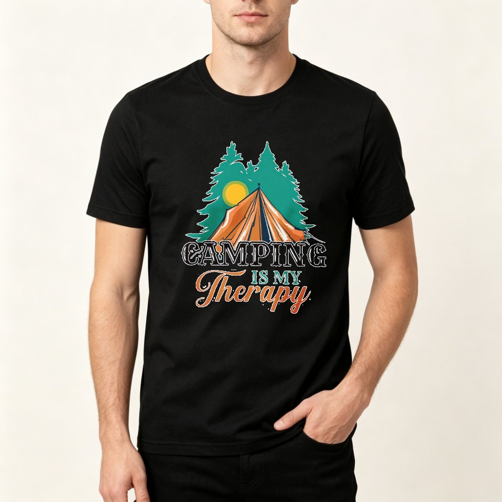 Camping Is My Therapy T Shirt  - Outdoor Adventure Therapy ulasan dan harga