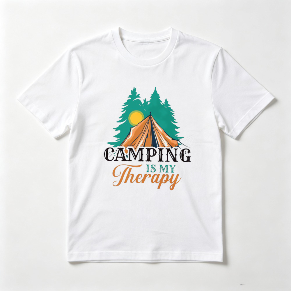 Camping Is My Therapy T Shirt  - Outdoor Adventure Therapy ulasan dan harga