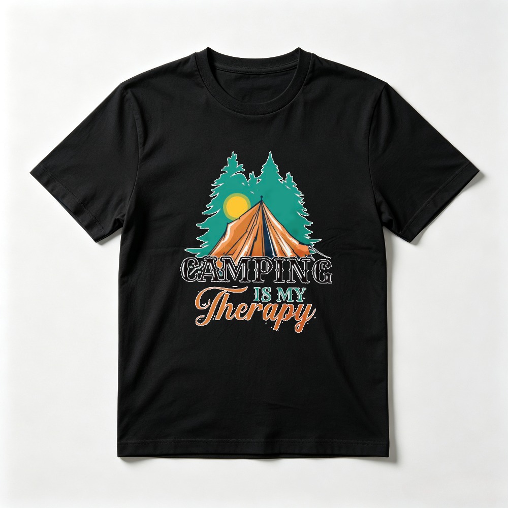 Camping Is My Therapy T Shirt  - Outdoor Adventure Therapy ulasan dan harga