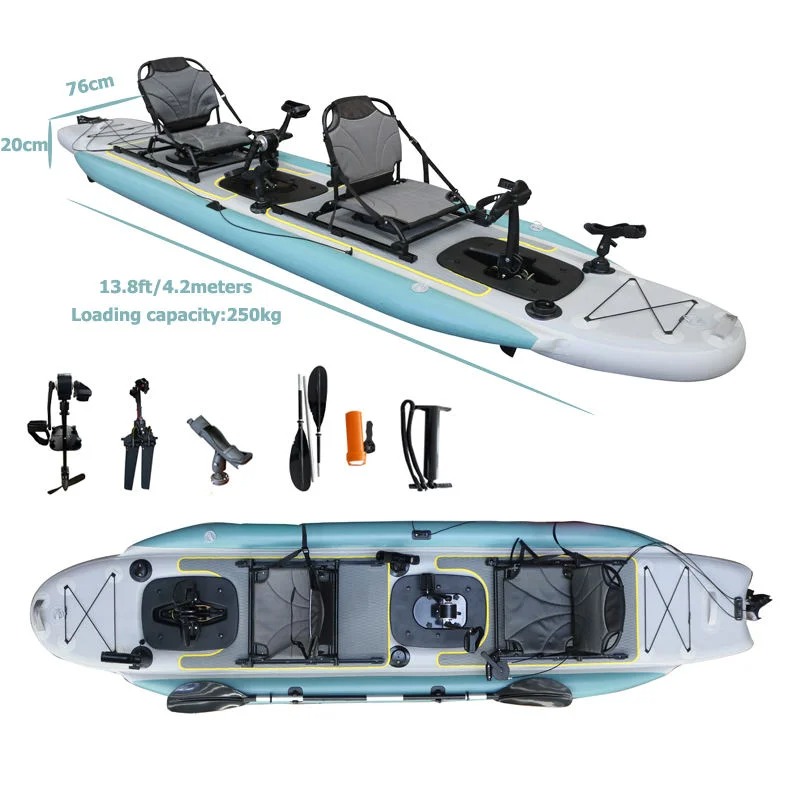 14ft Two-Person Inflatable Ped - Outdoor Adventure Kayak ulasan dan harga