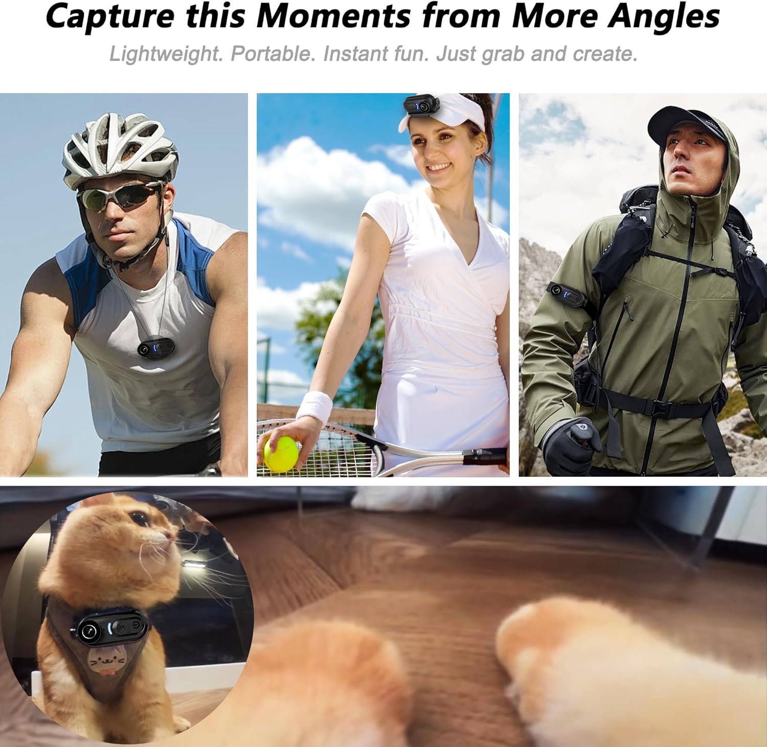 4K Compact Body Camera with 6- - Outdoor Adventure Images ulasan dan harga