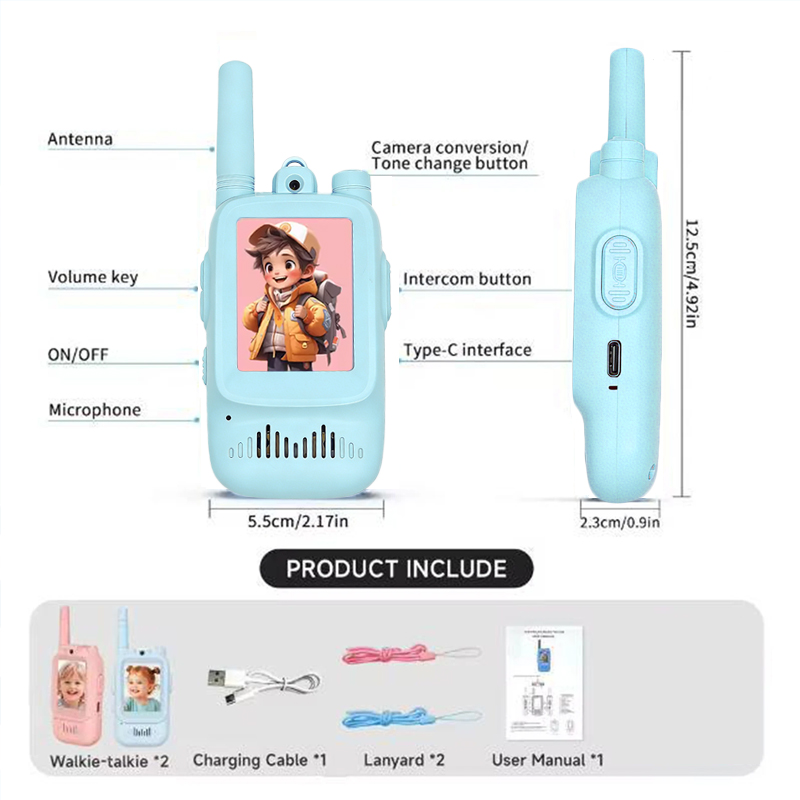 2pcs Kids Video Walkie Talkie  - Outdoor Adventure Activities ulasan dan harga