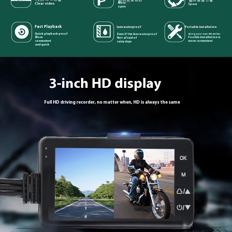 Dual-Lens Sports Camera HD Wat - Outdoor Adventure Images ulasan dan harga